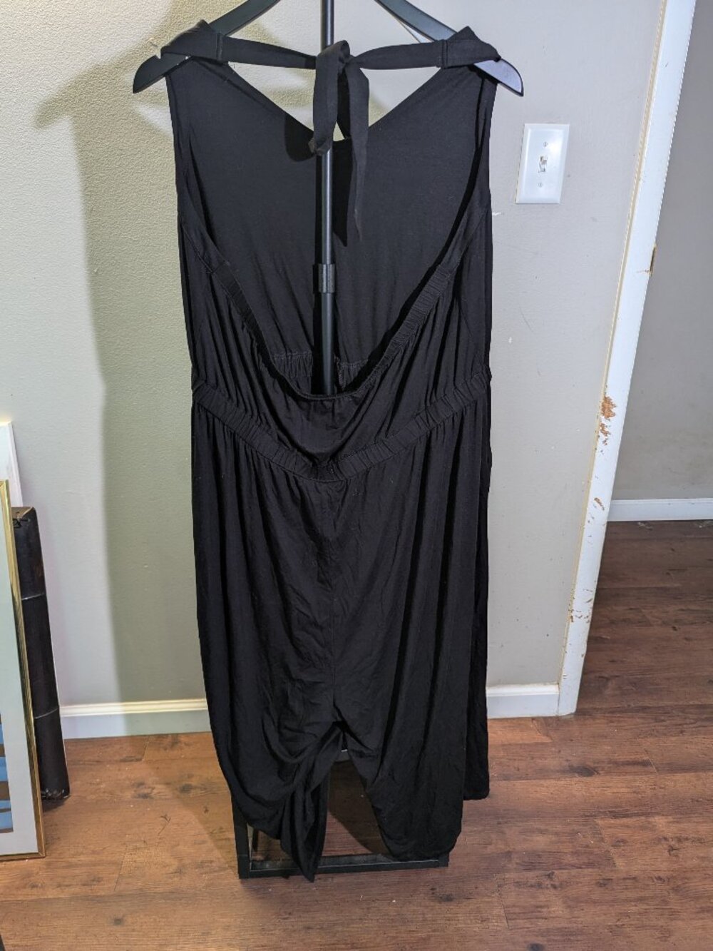 Super Soft by Torrid Black Halter Top Romper - Picture 2 of 2